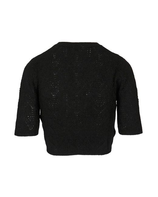P.A.R.O.S.H. Black Round-Neck Knitwear