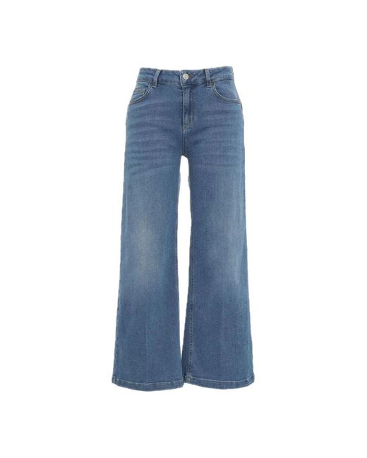 Jeans > cropped jeans Liu Jo en coloris Blue
