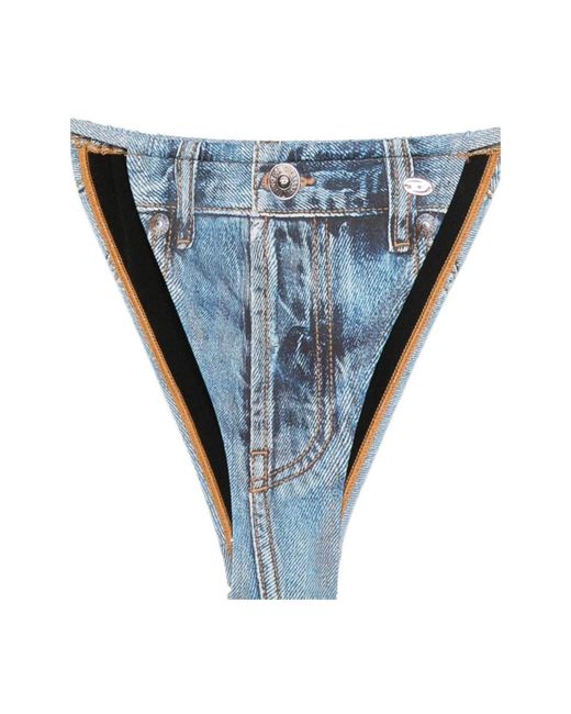 DIESEL Badmode ,Blauw ,Denim Jodie Bikini Bottom in het Blue
