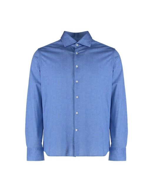 Sonrisa Long Sleeve Button-Up Shirt in het Blue voor heren