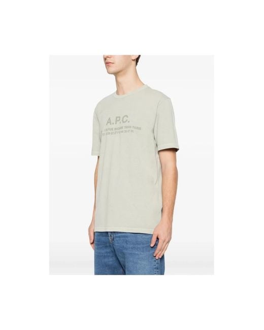 T-Shirts A.P.C. de hombre de color White