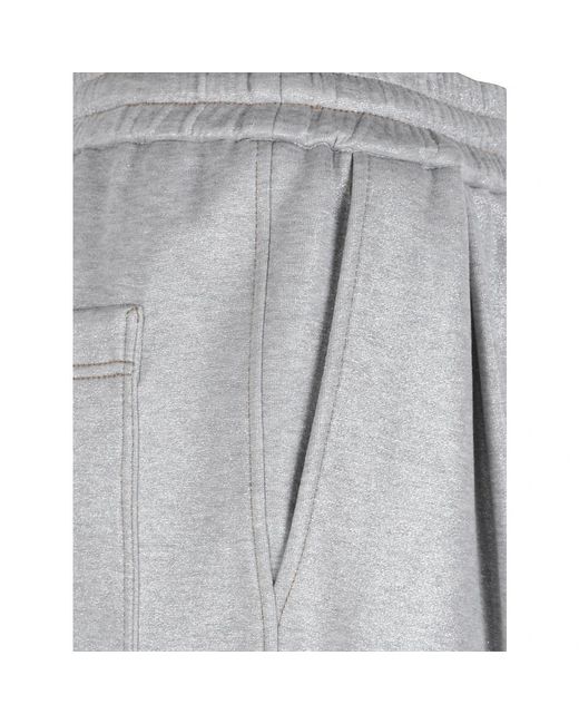 Brunello Cucinelli Gray Wide Trousers