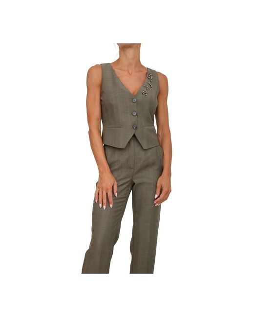 Vests Marella en coloris Green