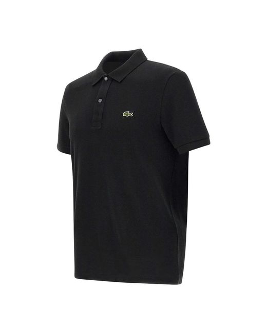 Lacoste Tops ,Zwart ,Katoen Klassiek Zwart Katoenen Poloshirt in het Black voor heren