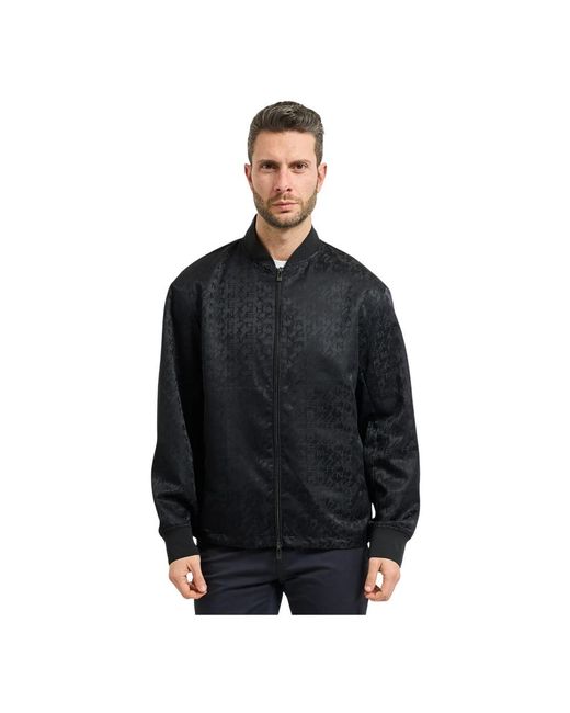 ARMANI EXCHANGE Black Bomber Jackets for men