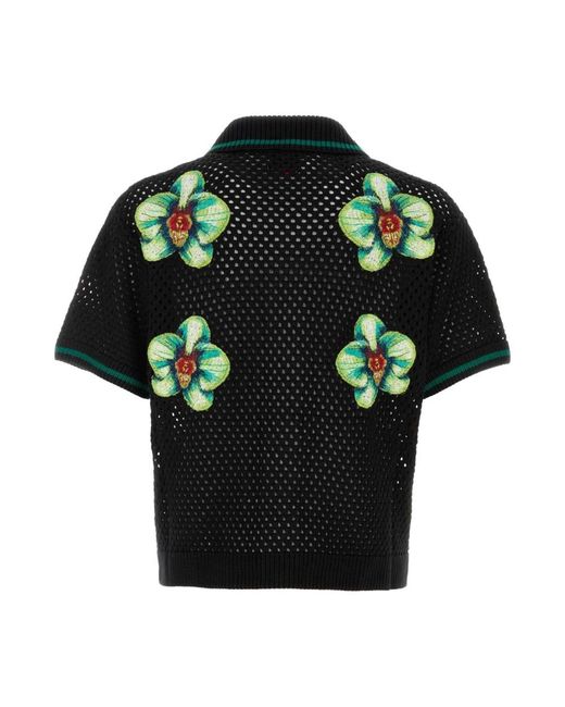 Casablanca Black Short Sleeve Shirts for men