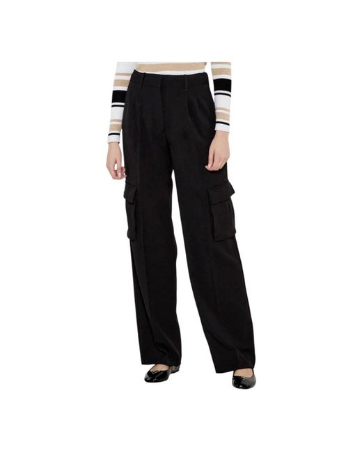 Guess Broeken ,Zwart ,Zwarte Slim Fit Broek in het Black