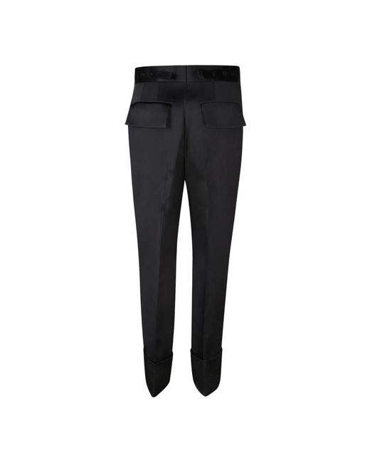 SAPIO Black Slim-Fit Trousers