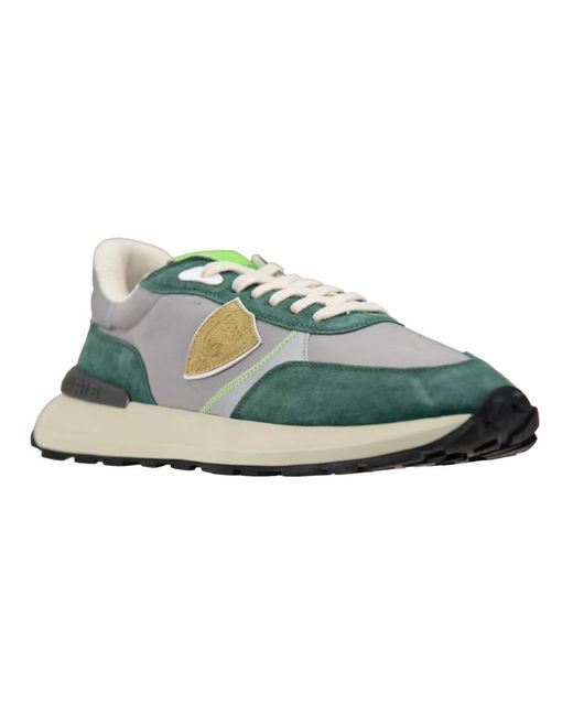 Philippe Model Green Sneakers for men