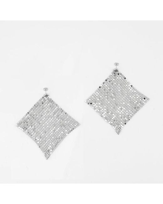 Rabanne White Pixel Ohrringe