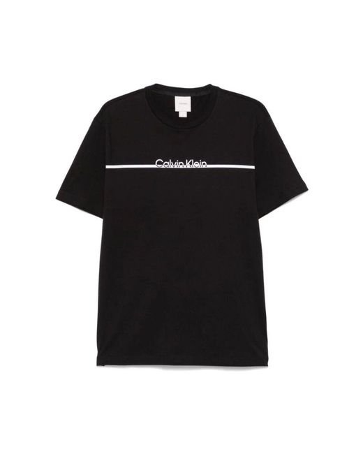 Calvin Klein Schwarze t-shirts und polos in Black für Herren