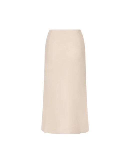 Jil Sander Natural Midi Skirts