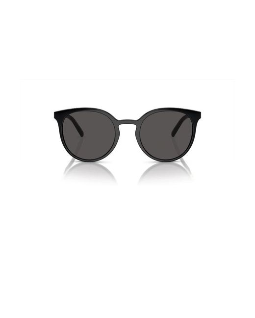 Dolce & Gabbana Metallic Sphärische metallsonnenbrille braun oder schwarz