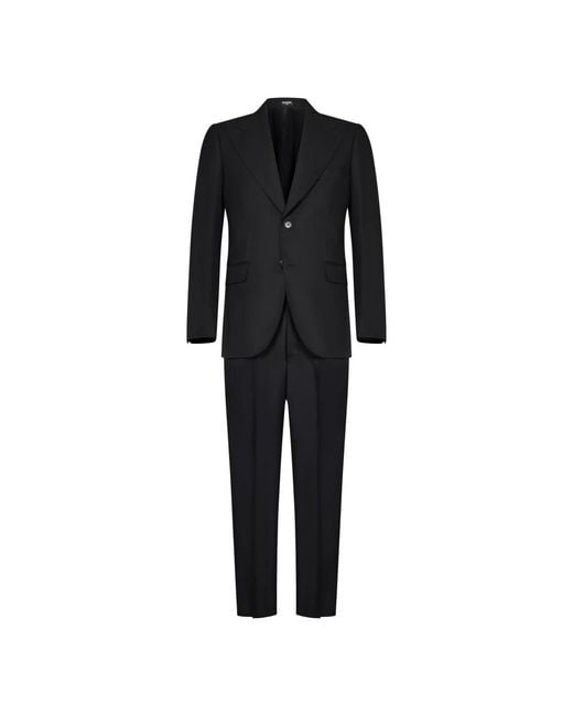 Franzese Collection Single Breasted Suits in het Black voor heren