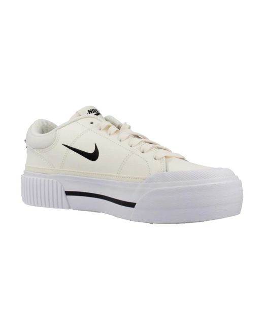 Nike Court legacy lift sneakers für männer,steigere dein sneaker-spiel mit court legacy lift in White für Herren