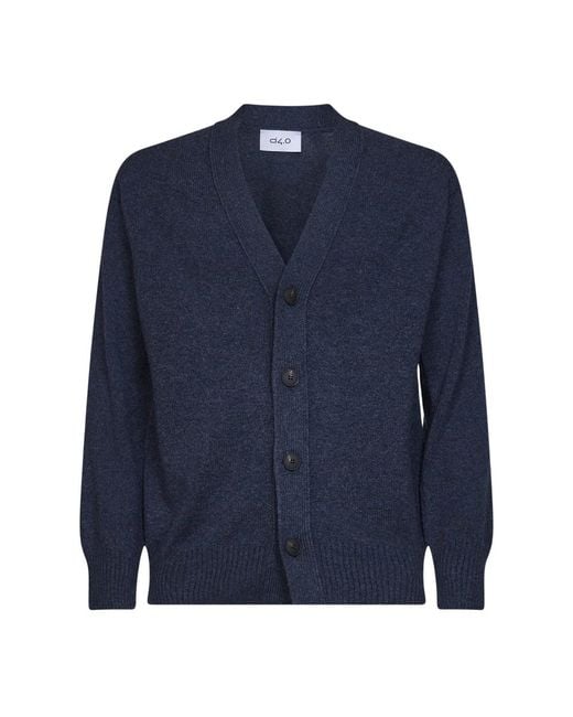 Cardigans D4.0 de hombre de color Blue