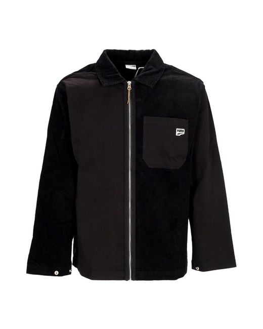 PUMA Jassen ,Zwart ,Corduroy Downtown Overhemd in het Black voor heren