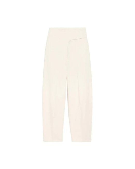 AMI Natural Wide Trousers