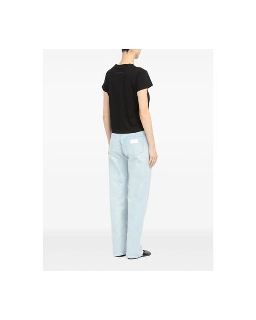 MM6 by Maison Margiela Black T-Shirts