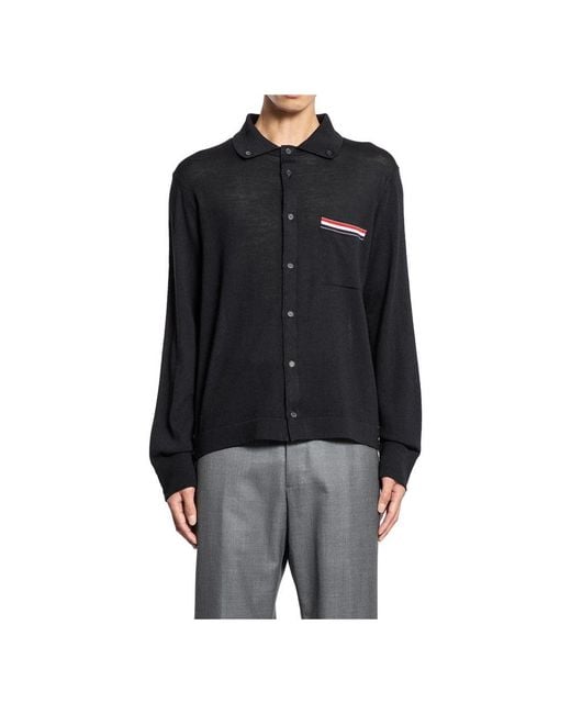 Thom Browne Black Polo Shirts for men