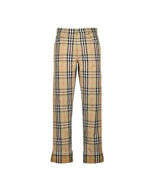 Burberry Chinos in het Natural voor heren