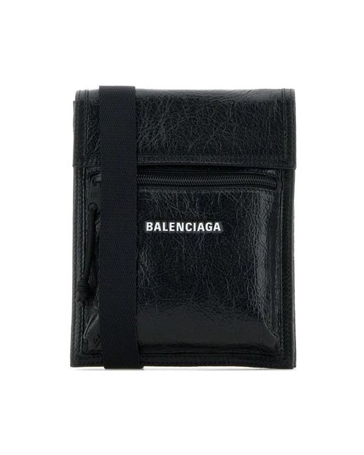 Balenciaga Black Cross Body Bags for men