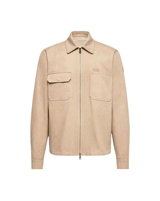 Moncler Shirt Jacket in het Natural voor heren