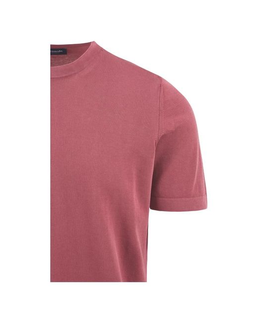 Drumohr Tops ,Roze ,Roze T-Shirt En Polo Collectie in het Pink voor heren