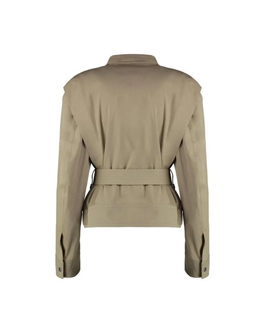Bottega Veneta Green Zippered Cotton Jacket