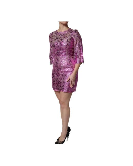 Dolce & Gabbana Purple Party Dresses
