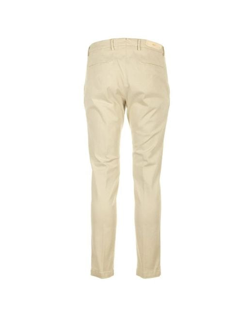 BRIGLIA Broeken ,Katoen Katoenen Broek Met Schuine Zakken in het Natural voor heren
