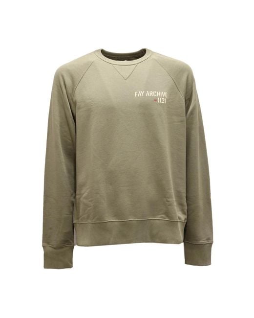 Fay Green Sweatshirts for men