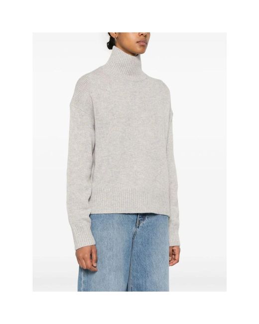 Calvin Klein Wool Cashmere Turtleneck Sweater in Grey Lyst UK