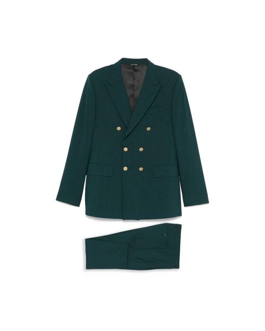 Reveres 1949 Green Double Breasted Suits for men