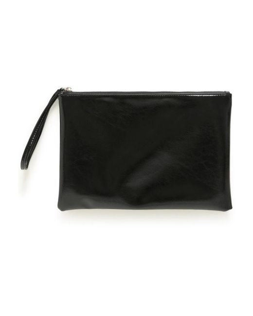 Part Two Zwarte Clutch Met Ritssluiting in het Black
