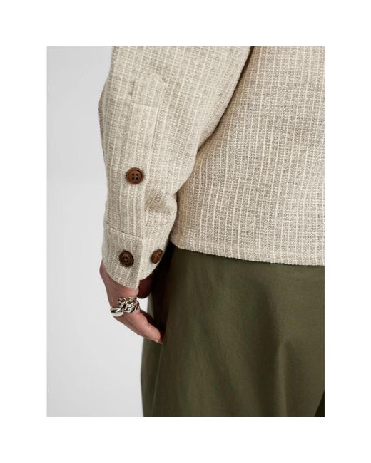 Anerkjendt Jassen ,Wit ,Veelzijdig Overshirt in het Natural voor heren