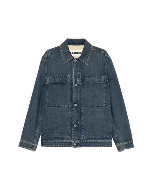Jil Sander Blue Denim Jackets for men
