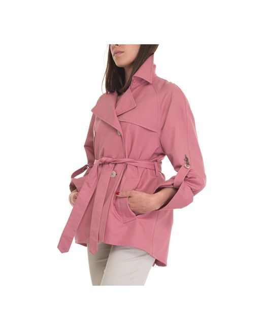 Coats > trench coats Fay en coloris Pink