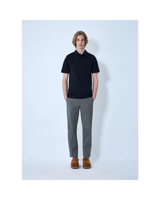 Dries Van Noten Blue Cropped Trousers for men