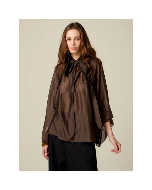Blouses Oltre de color Brown
