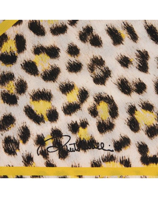 Roberto Cavalli Brown Silk Scarves