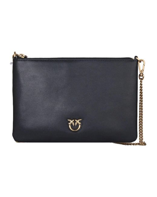 Pinko Blue Klassische love simply flat tasche