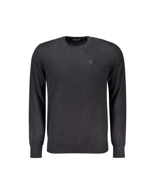 North Sails Schwarzer baumwollpullover in Black für Herren