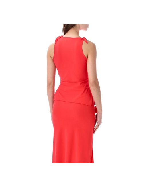Coperni Red Sleeveless Tops