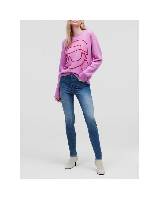 Karl Lagerfeld Blue Skinny Jeans
