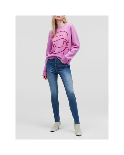 Karl Lagerfeld Blue Skinny Fit Jeans