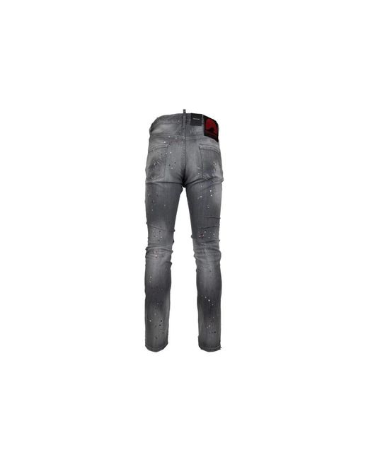 DSquared² Gray Slim Fit Jeans for men