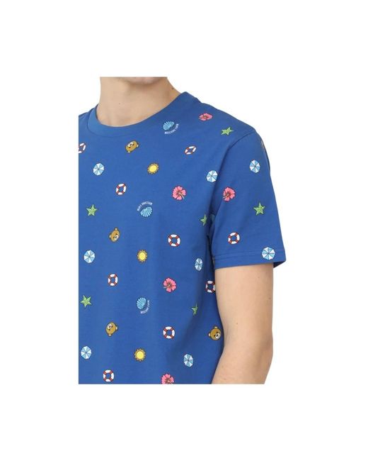 Moschino Blue T-Shirts for men