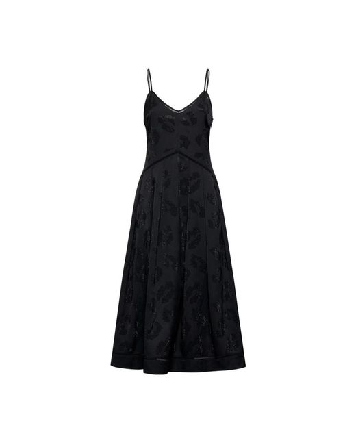 Midi Dresses Silvian Heach de color Black