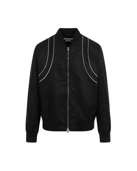 McQueen Bomberjack Met Rits in het Black voor heren